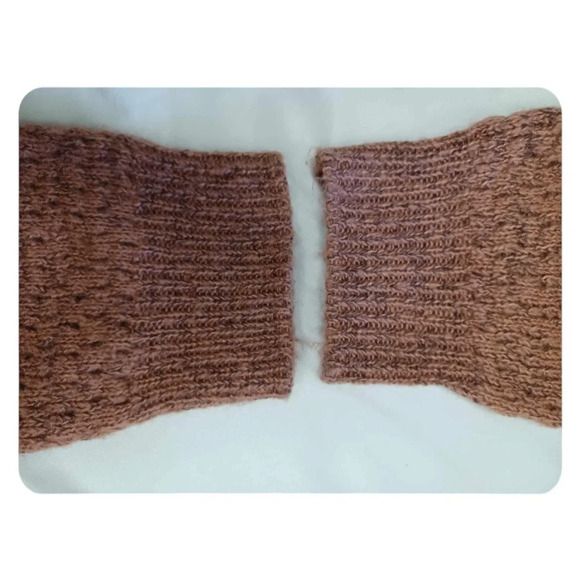 Ichi Textured Knit Sweater Light  Mahogany Colour Size XXL - Picture 9 of 14